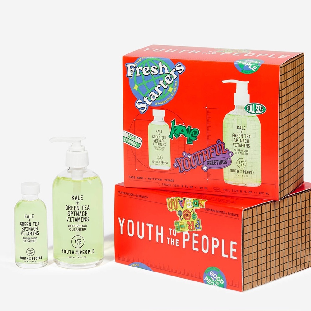 Youth to the People Fresh Starters - Home & Away Cleanser Duo